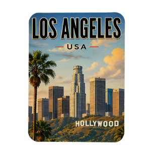 Los Angeles Luxury Lifestyle Travel Gift Magnet