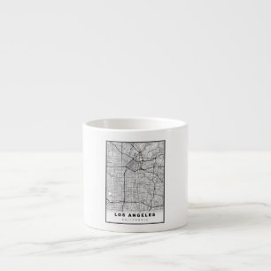 Los Angeles Map Espresso Cup
