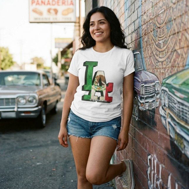 Los Angeles Mexican Flag T-Shirt (Los Angeles Mexican Flag T-Shirt)