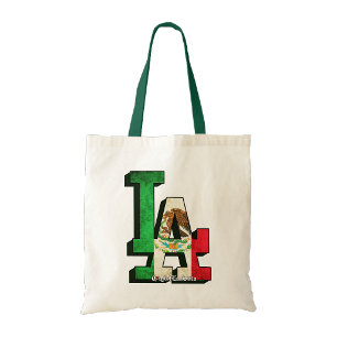 Los Angeles Mexican Flag Tote bag purse