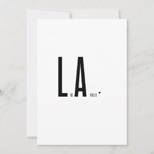 Los Angeles - minimalistic typography card