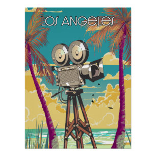 Los Angeles Movie camera poster