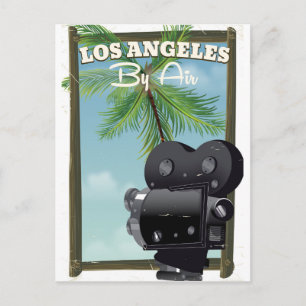 Los Angeles Movie Camera travel poster Postcard