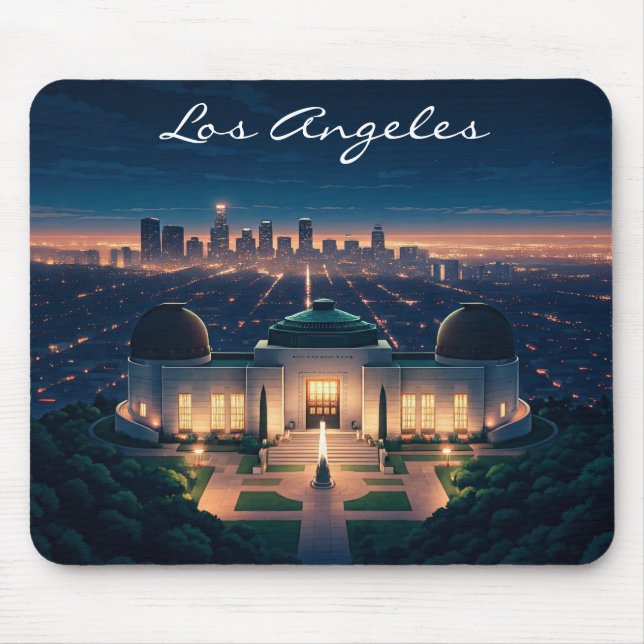 Los Angeles Night Mouse Mat (Front)