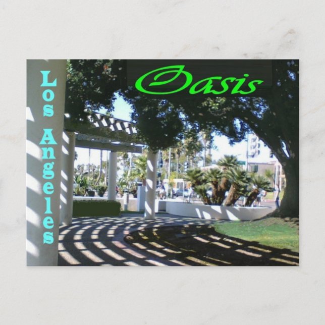 Los Angeles - Oasis Postcard (Front)