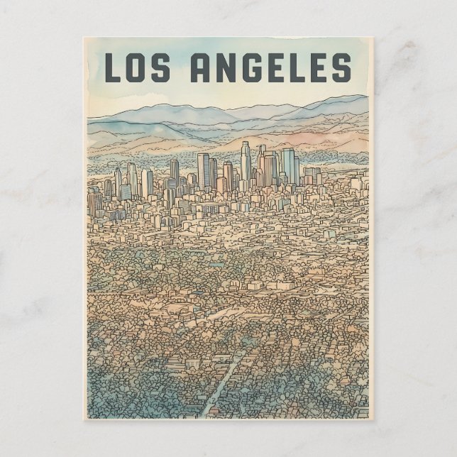 Los Angeles  Postcard (Front)