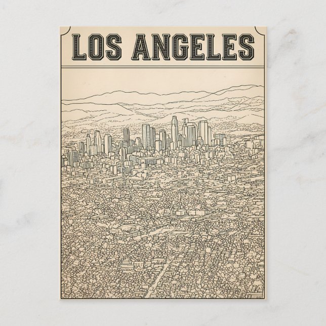 Los Angeles  Postcard (Front)