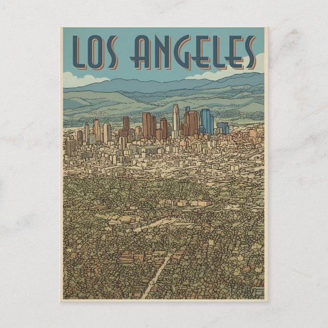 Los Angeles  Postcard (Front)