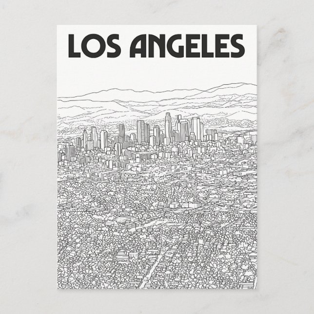 Los Angeles  Postcard (Front)