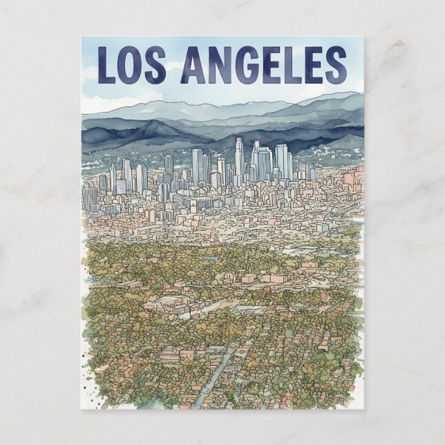 Los Angeles  Postcard (Front)