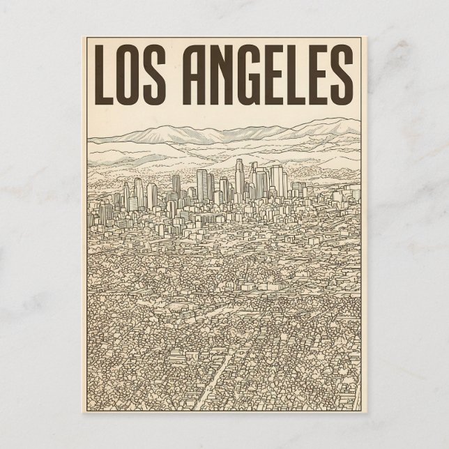 Los Angeles  Postcard (Front)