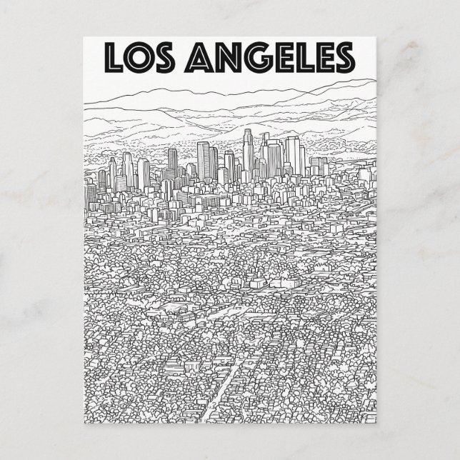 Los Angeles  Postcard (Front)