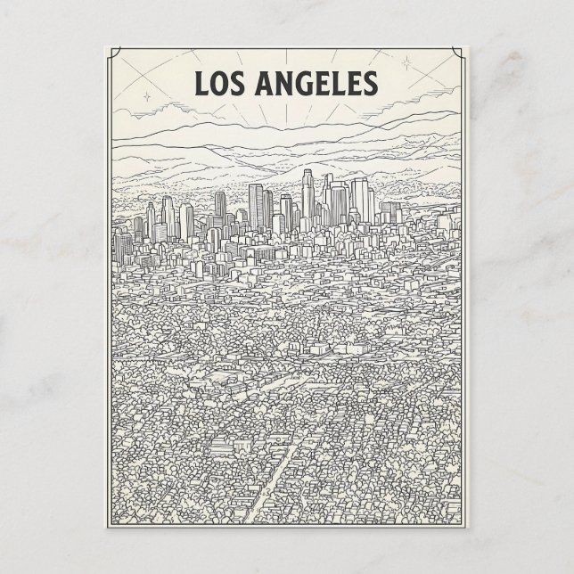 Los Angeles  Postcard (Front)