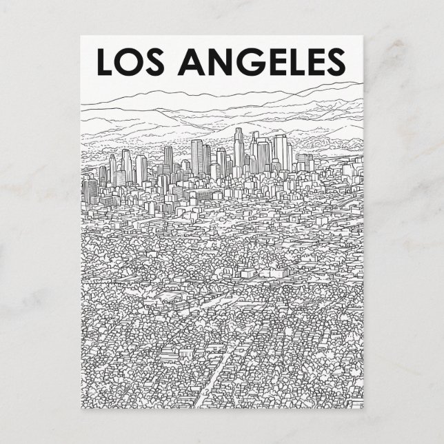 Los Angeles  Postcard (Front)
