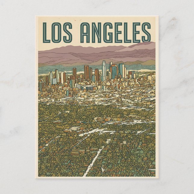 Los Angeles  Postcard (Front)