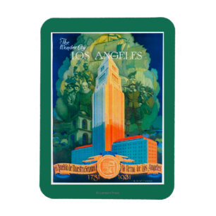 Los Angeles Promotional Poster Magnet