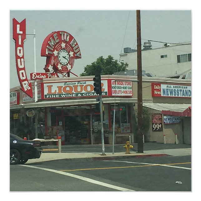 Los Angeles Retro Look Poster (Front)