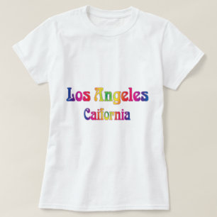 Los Angeles Retro Rainbow Logo T-Shirt