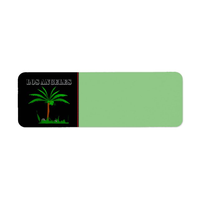 Los Angeles Return Address Label (Front)