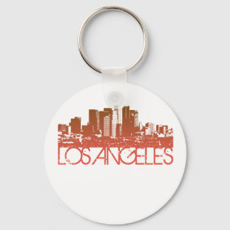 Los Angeles Skyline Design Key Ring