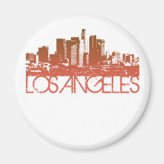 Los Angeles Skyline Design Magnet