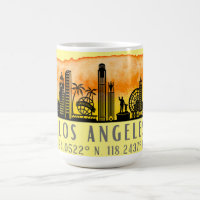 Los Angeles Skyline Latitude and Longitude 