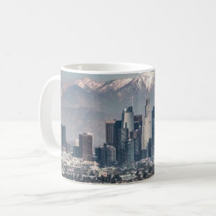 Los Angeles Skyline Poster Downtown LA Cityscape Coffee Mug