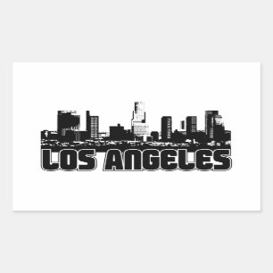 Los Angeles Skyline Rectangular Sticker