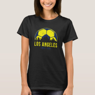 Los Angeles Skyline Soccer Fc Futbol California T-Shirt