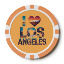 Los Angeles Skyline Sunset & Hollywood Typography