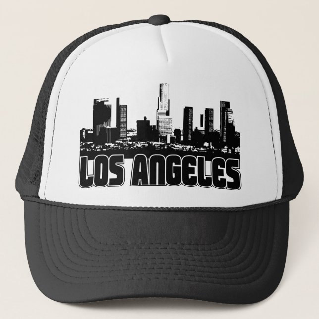Los Angeles Skyline Trucker Hat (Front)