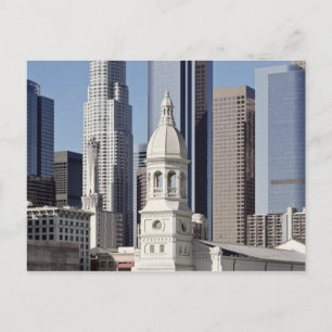 Los Angeles skyscraper buildings at midday Postcard