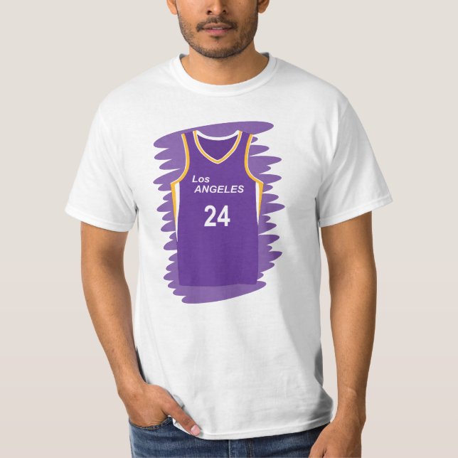  Los Angeles Sparks uniform number 24 T-Shirt (Front)