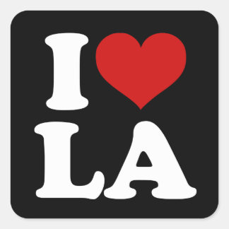 Los Angeles Square Sticker