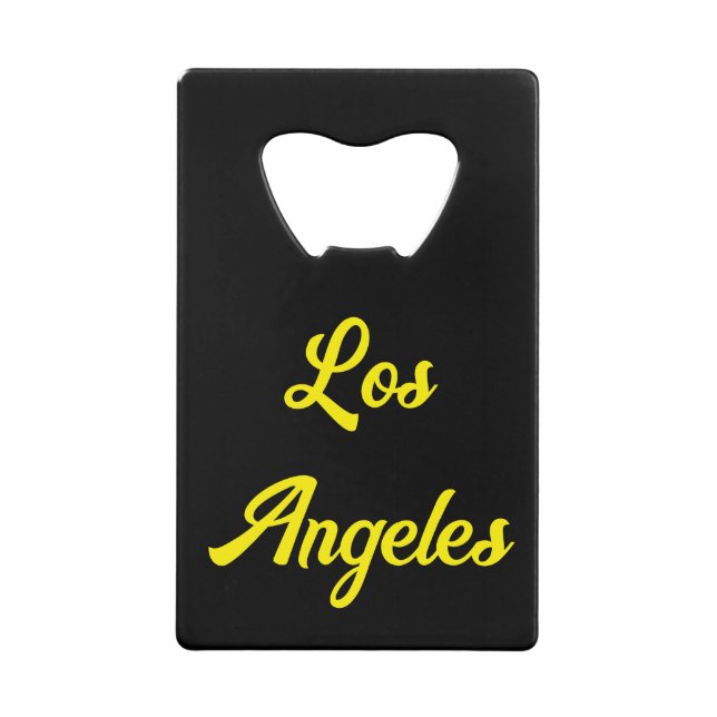 Los Angeles Stainless Steel Bottle Opener   (Front)