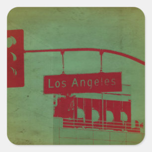 Los Angeles Street Square Sticker