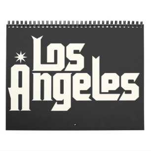 Los Angeles Street Style Retro Urban Design Calendar