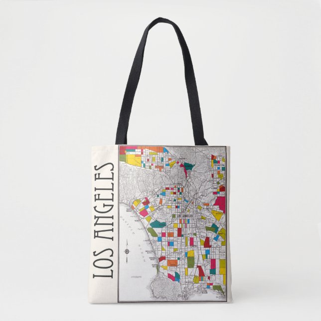 Los Angeles Streets Tote Bag (Front)