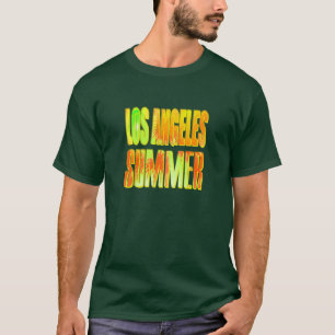 "Los Angeles Summer Letter Yellow Orange" Shirt