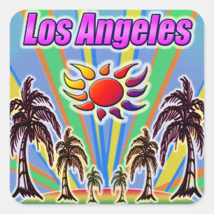 Los Angeles Summer Love Sticker