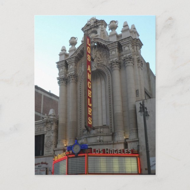 Los Angeles Theatre Postcard (Front)