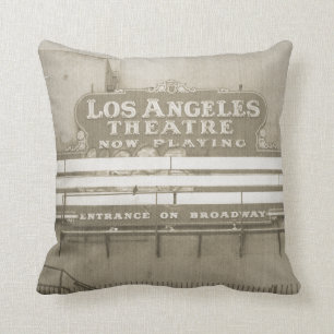 Los Angeles Theatre Sign Cushion