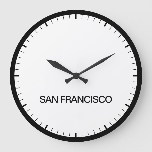 Los Angeles Time Zone Newsroom Style Clock (Front)