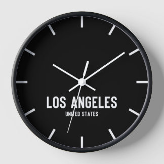Los Angeles Time Zone Newsroom Wall Clock