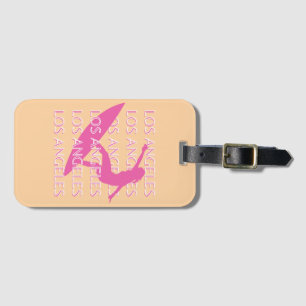 Los Angeles Travel Art, California, Beach Lovers Luggage Tag