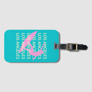 Los Angeles Travel Art, California, Surf Lovers Luggage Tag