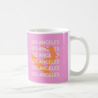 Los Angeles Travel Art, California, Travel, Pink