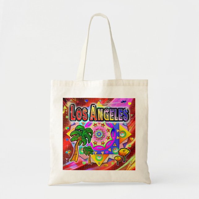 Los Angeles Tropical Friends Tote Bag (Front)