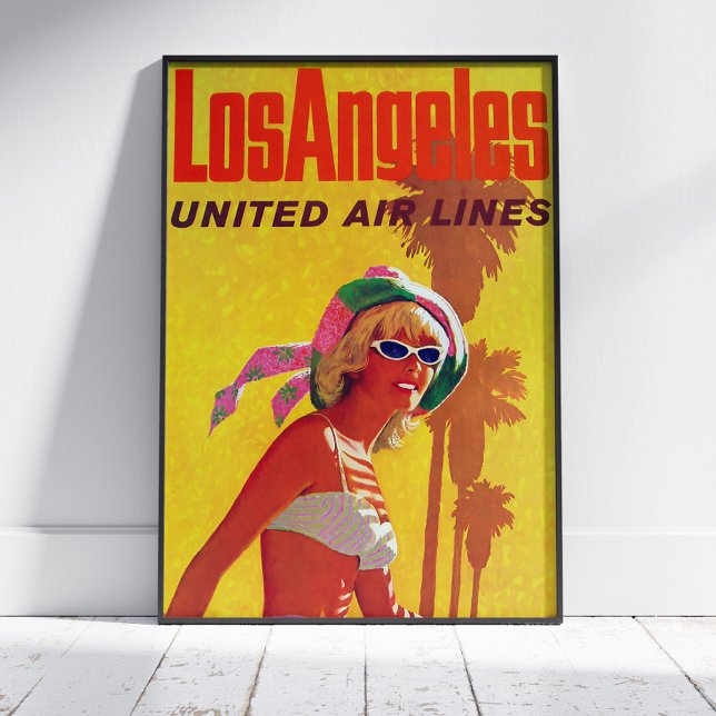 Los Angeles United Air Lines Advertising Poster (Creator Uploaded)