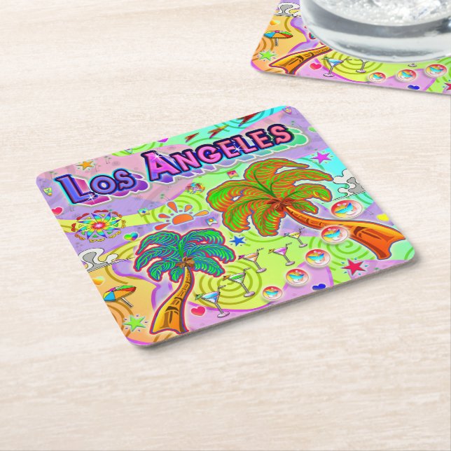 Los Angeles Vacation Target Coaster (Angled)